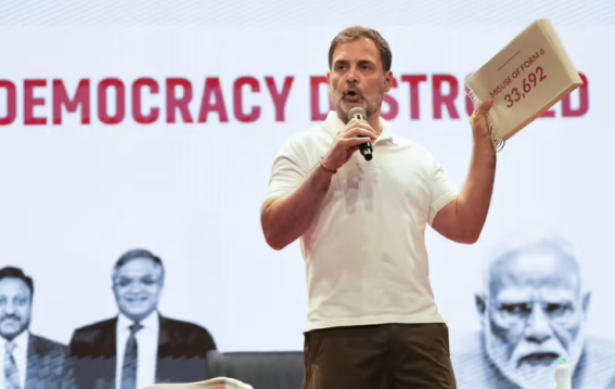 Rahul Gandhi Defends ‘Vote Theft’ Statement to EC